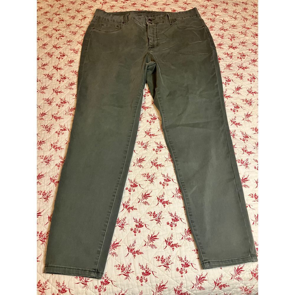 Maurice's Skinny Leg Pants Green Women's Plus Size 20W